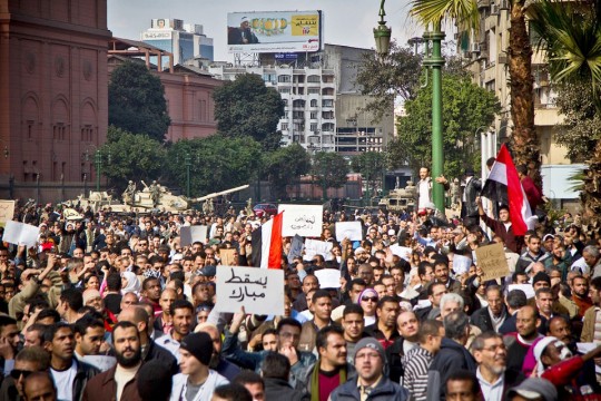 Protesters in Cairo, Egypt