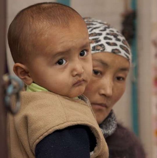 A stateless mother and child in Kyrgyzstan