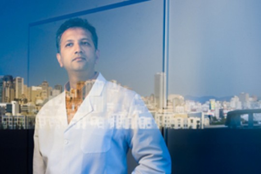 Shuvo Roy, PhD, an engineer and scientist, is leading a project to build the world's first bioartificial kidney to treat end-stage renal disease. Photo by Elena Zhukova.