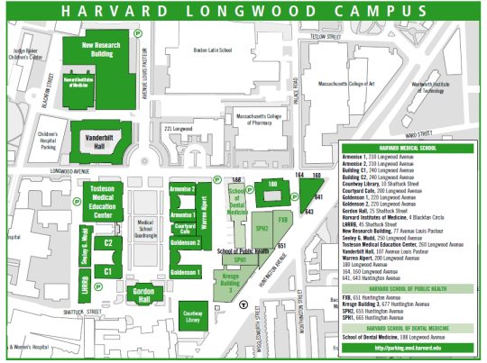 Harvard Longwood Campus Map
