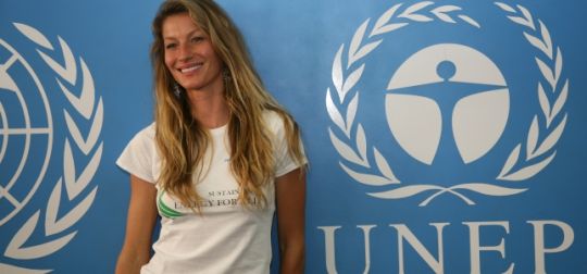 UNEP Goodwill Ambassador Gisele Bündchen. Photo: UNEP