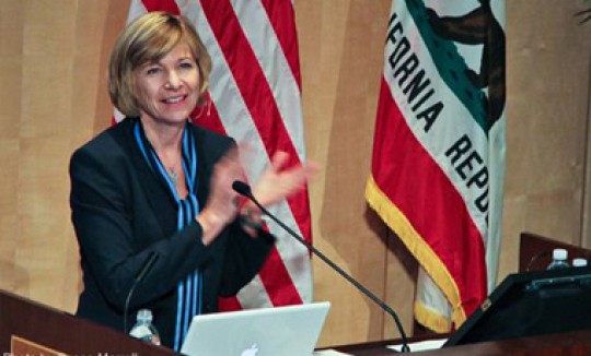 UCSF Chancellor Susan Desmond-Hellmann and her leadership team developed a three-year action plan with a vision for UCSF to become the world's preeminent health sciences innovator and five goals