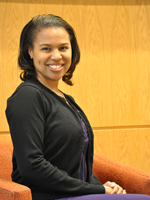 HSPH student Shaniece Criss participated in the group dynamics workshop