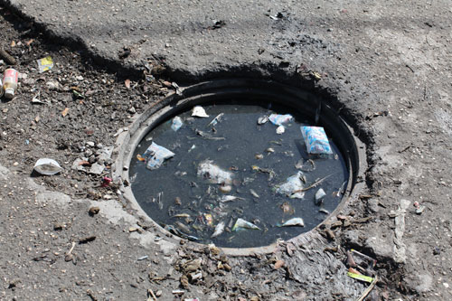 The lack of any sewage treatment facilitates the spread of deadly diseases.