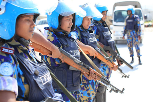 In total, the UN fields nearly 500 women as part of its deployed force.
