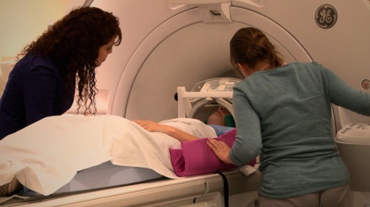 Stanford researchers are using fMRI machines to monitor the brains of girls at risk of depression and learn more about their responses to stress.