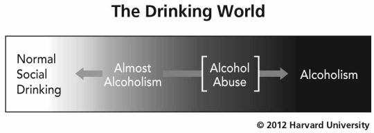 Diagram of levels of alcohol abuse