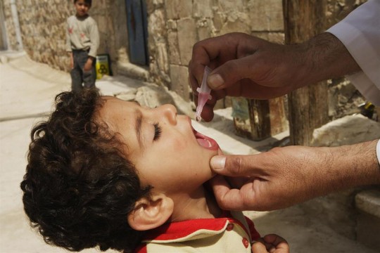 UNICEF has joined the World Health Organization (WHO) and partners to launch a huge immunization campaign against polio in Syria. Photo: UNICEF