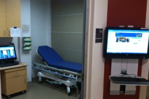 One of 18 clinical exam rooms in the new Clinical Skills Center at HMS. Image: M. Buckley